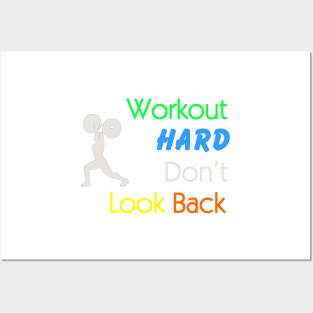 Workout Hard Posters and Art